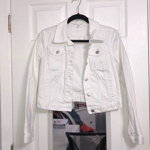 Ann Taylor LOFT White Jean Jacket